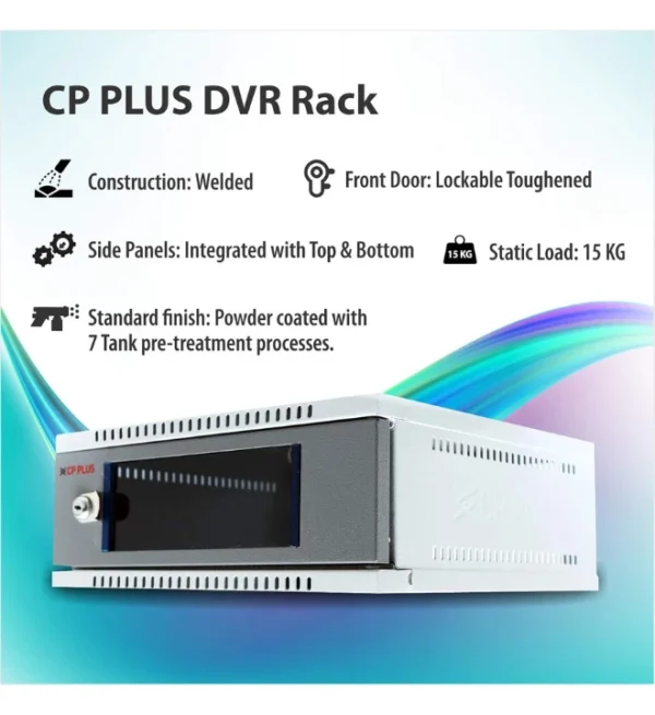 CP PLUS CCTV/Server Rack 2U CCTV/DVR/NVR Cabinet Box/DVR Rack Wall Mount with Lock/Network Rack/Server Rack (Grey) - Image 5