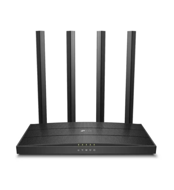 TP-Link Archer C6 MU-MIMO Gigabit Wireless Router 2.4 GHz, 5 GHz 1200 Mbps Wifi Speed Dual Band External Antenna Ethernet (Cable Broadband)  (Black)
