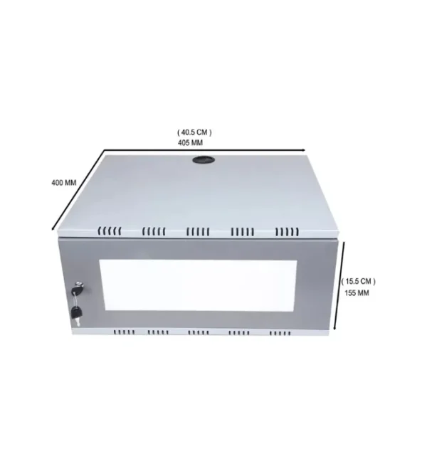 CP PLUS CCTV/Server Rack 2U CCTV/DVR/NVR Cabinet Box/DVR Rack Wall Mount with Lock/Network Rack/Server Rack (Grey) - Image 3