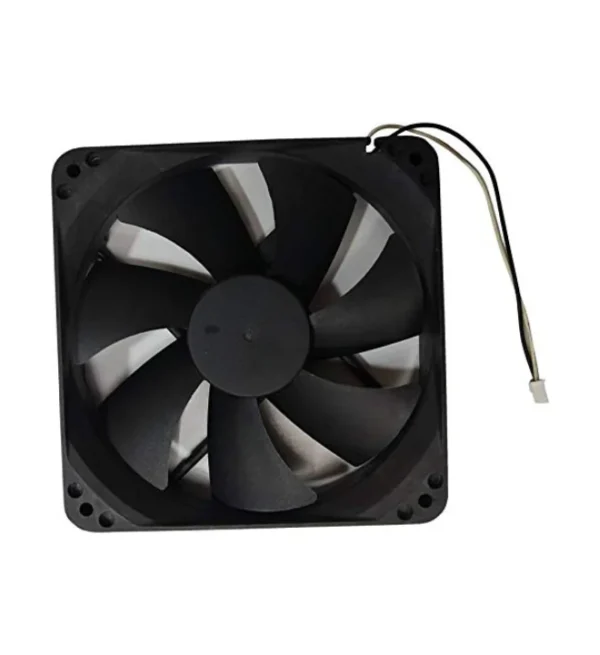 STONE-PRO Cabinet Fan 4-Inch Square (120*120*25 MM) 12 V DC CPU Cooling fan BLACK Color Cooler  (Black) - Image 4