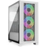 Cooler Master Alloy Steel Elite 301 Computer Case-White |3 X Pre-Installed Argb Fans|Upto 280Mm Aio Support|M-ATX Motherboard Support Only|Type C Connector in Front